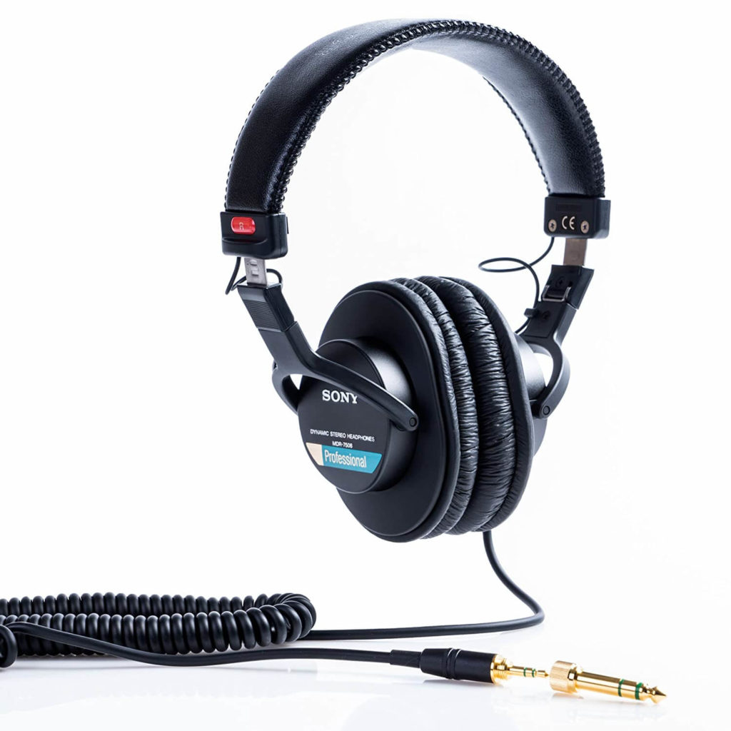 Sony MDR7506 Professional Headphone: (Best Podcast Headphones for Recording Under $100 Mark)